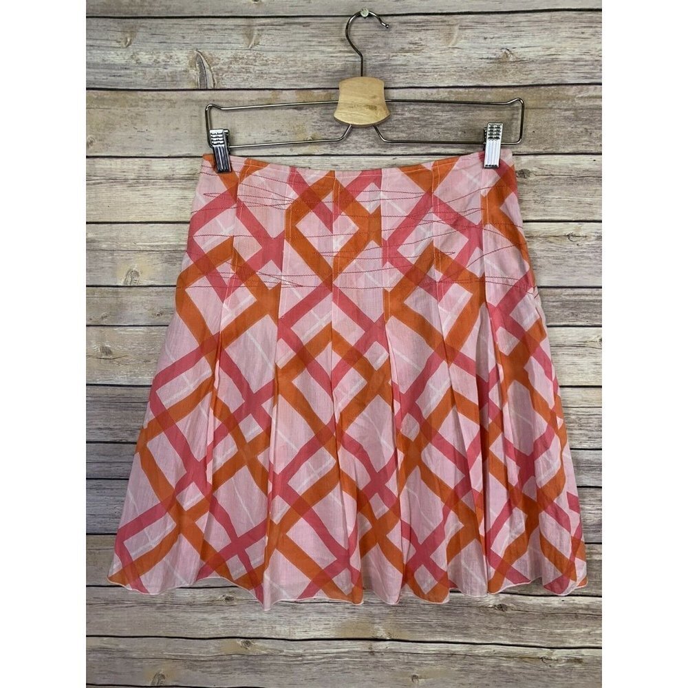 Lux Lux Lux Size 3 Pleated Skirt Pink Checkered